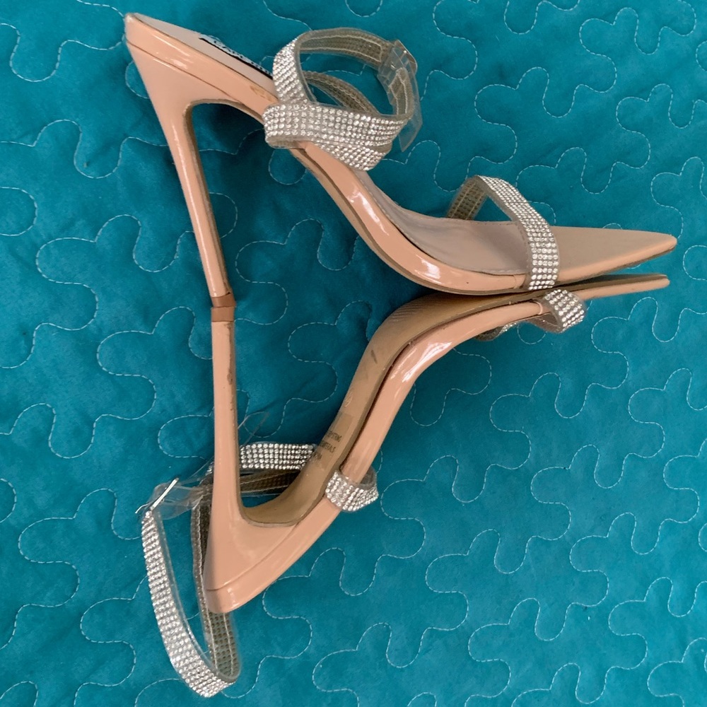 CAPE ROBBIN -Rhinestones Clear Straps Heels - Picture 7 of 11
